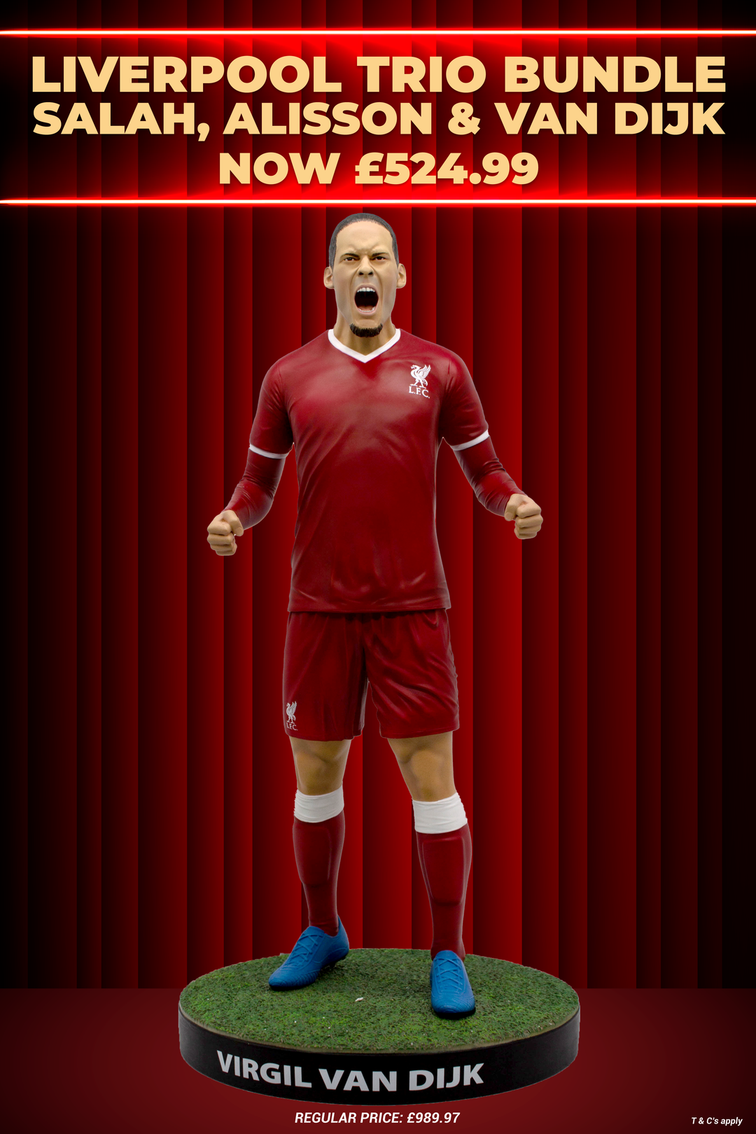 Virgil Van Dijk - Official Liverpool FC - Football's Finest 60cm Resin Statue