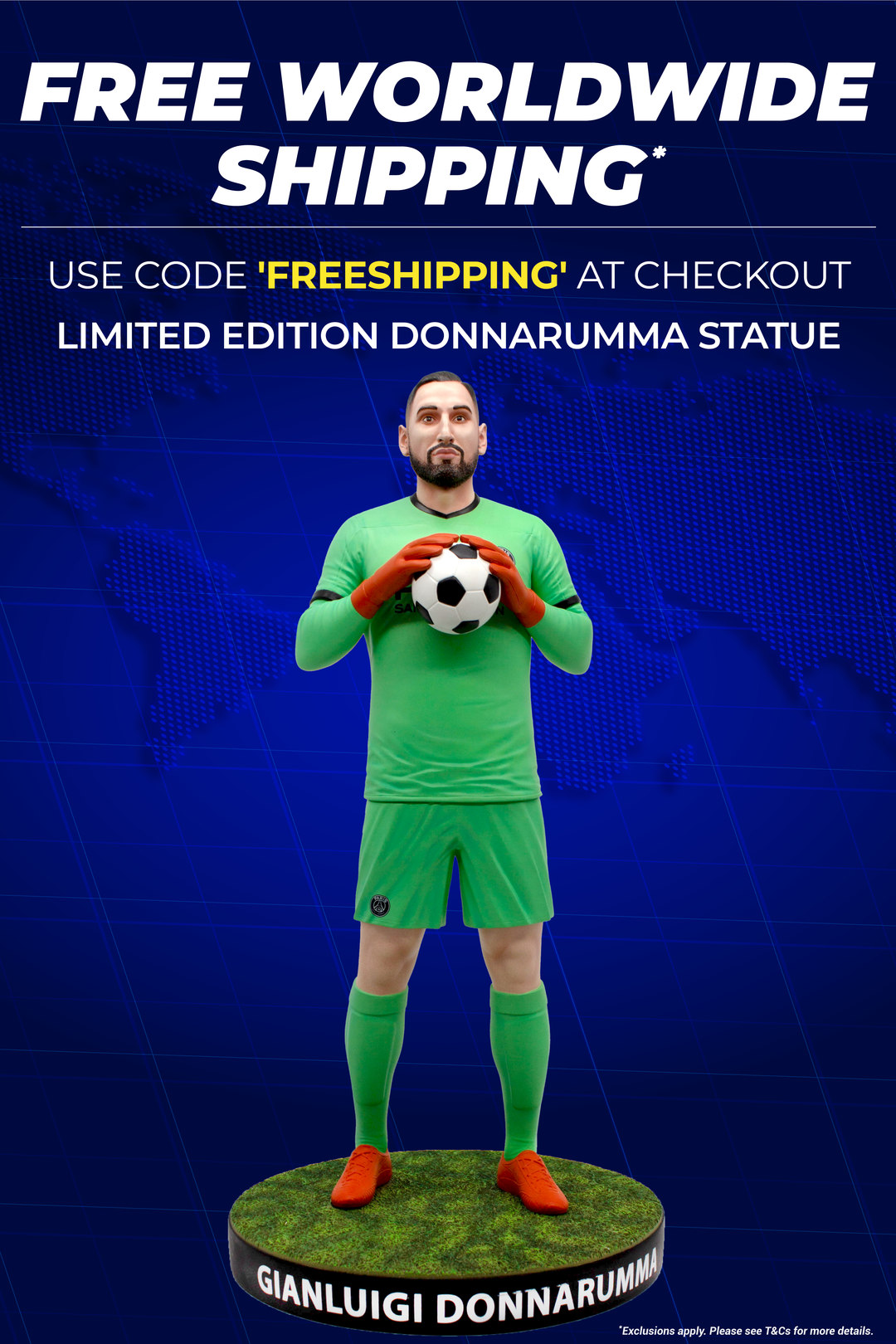 Gianluigi Donnarumma - Official PSG - Football's Finest 60cm Resin Statue