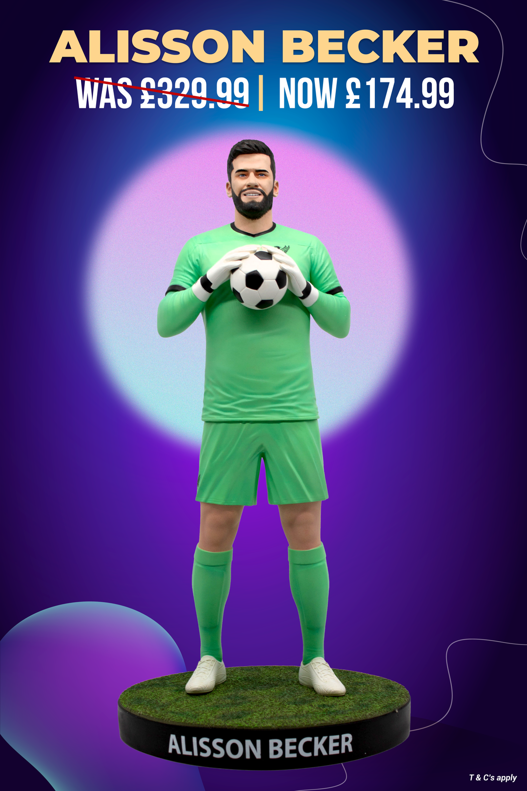 Alisson Becker - Official Liverpool FC - Football's Finest 60cm Resin Statue